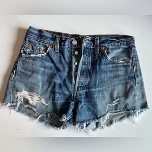 Levi's Vintage Distressed Jean Shorts